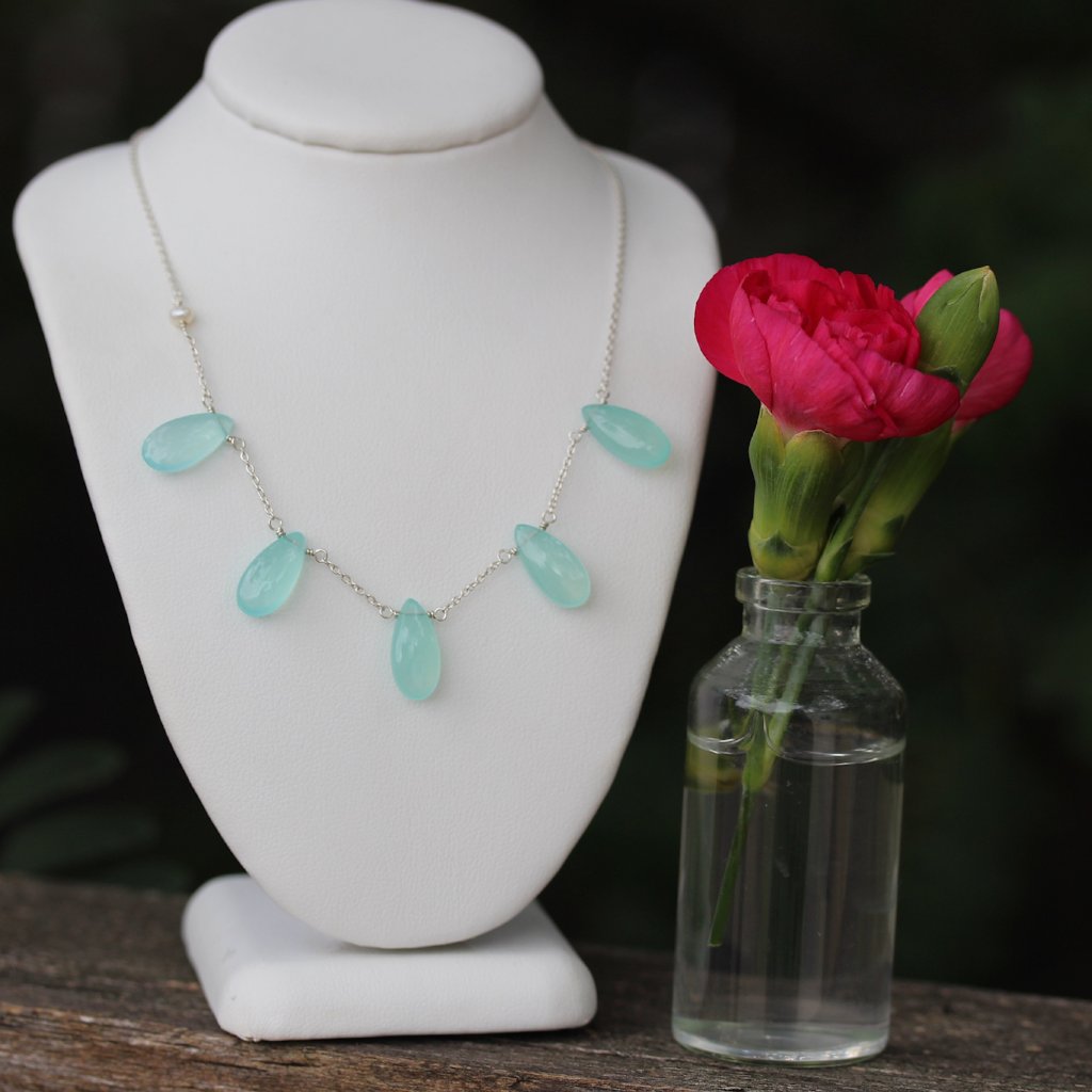 5 Stone Gemstone necklace - Kathryn Rebecca