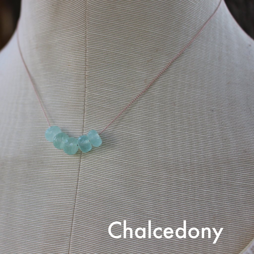 Gemstone with silk cord - Kathryn Rebecca