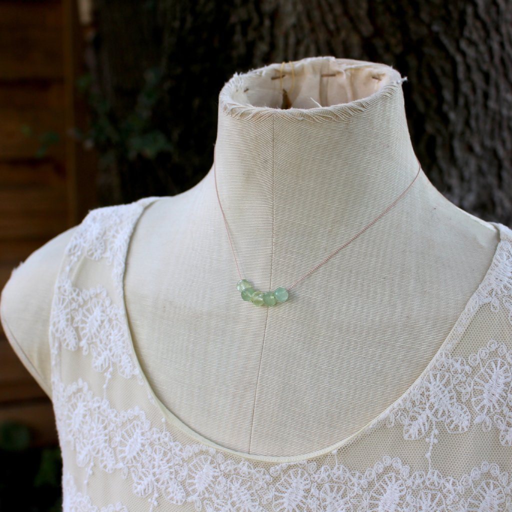 Gemstone with silk cord - Kathryn Rebecca