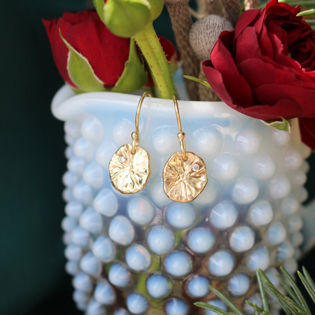 Lily pad earrings - Kathryn Rebecca