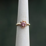 Leaf Halo Engagement ring - Kathryn Rebecca