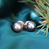 Tahitian pearl studs - Kathryn Rebecca