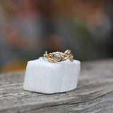 Leaf and Branch Rose cut Engagement ring - Kathryn Rebecca
