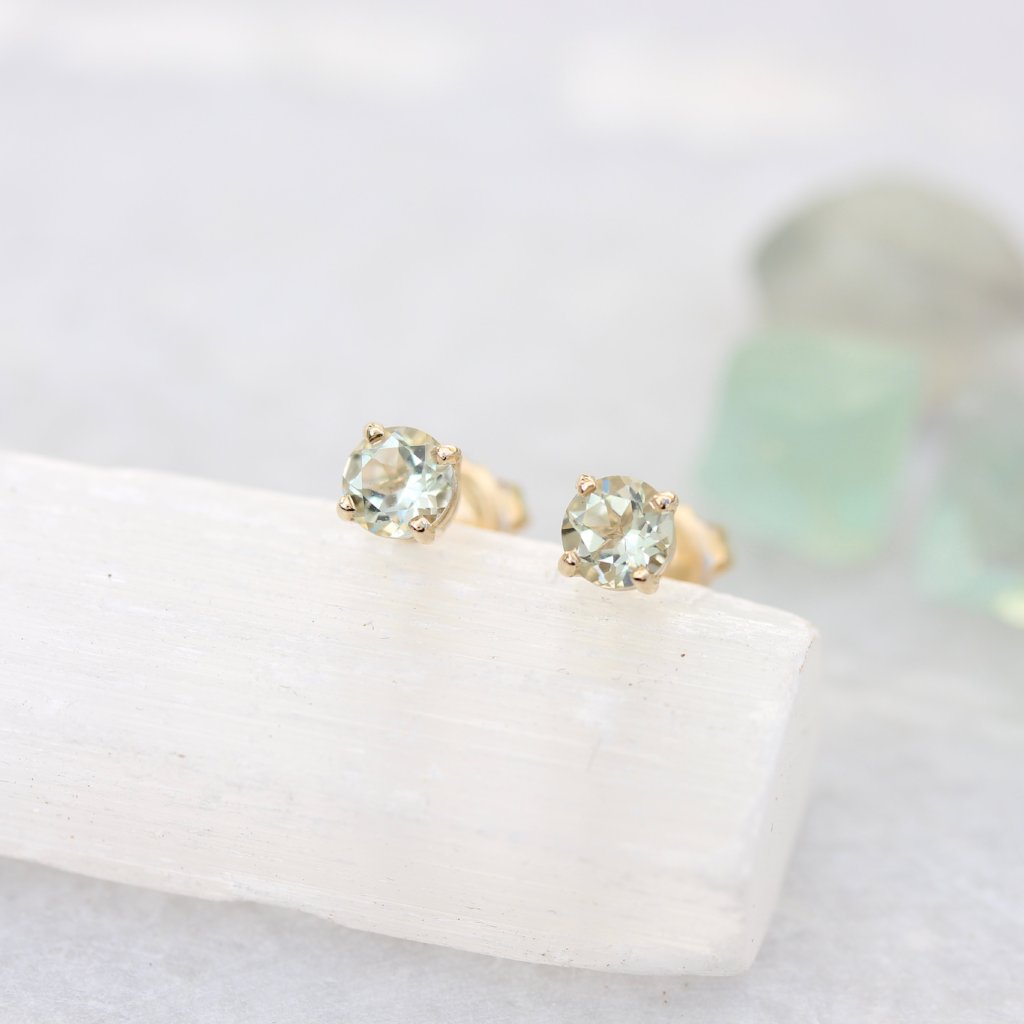 Coloured Gemstone Stud Earrings - Kathryn Rebecca