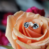 Mini rose studs - Kathryn Rebecca