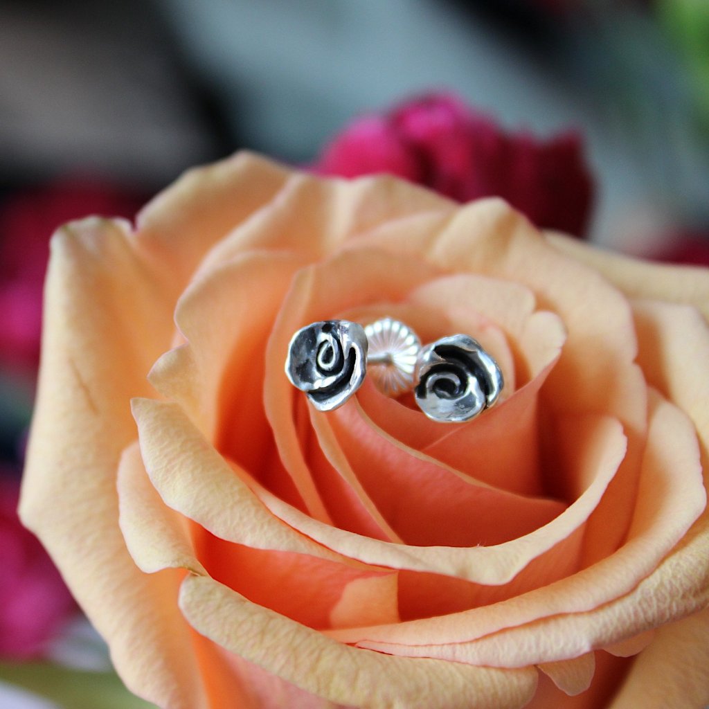 Rose stud earrings - Kathryn Rebecca