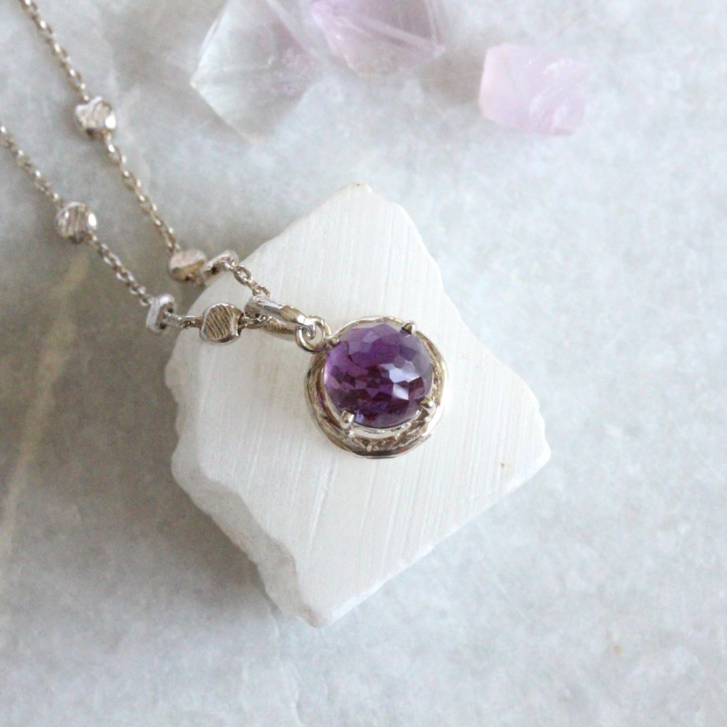 Rose cut gemstone necklace - Kathryn Rebecca