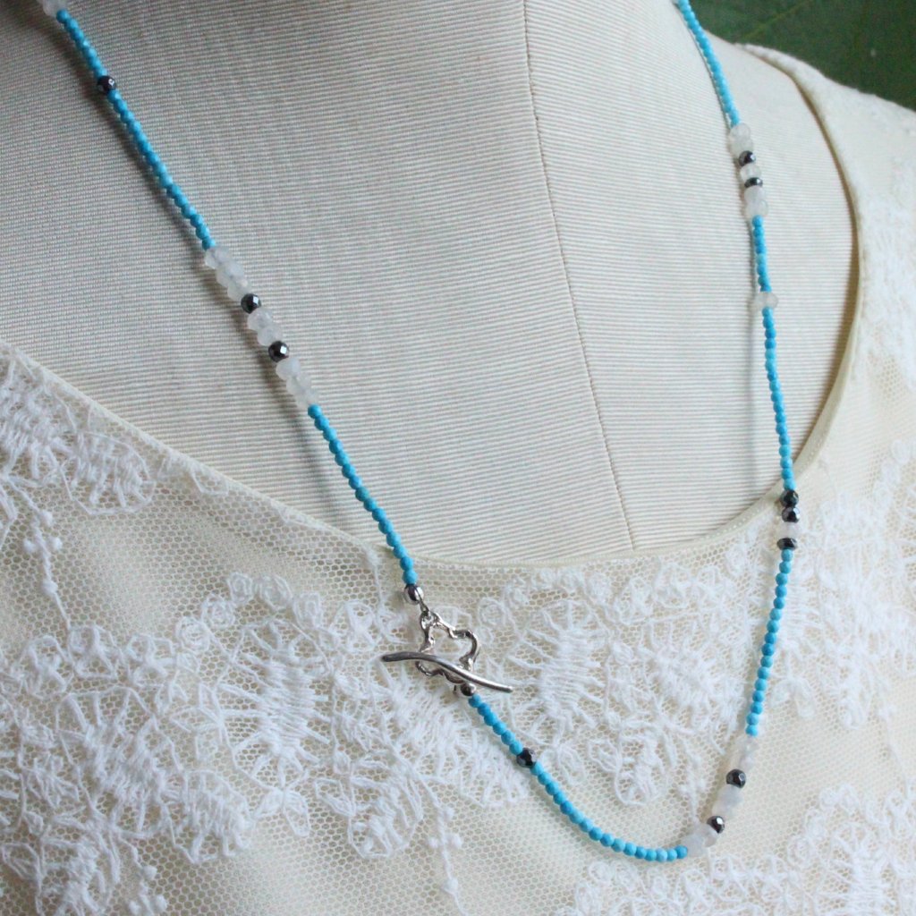 Clover and turquoise necklace - Kathryn Rebecca