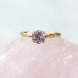 Amethyst Solitaire branch ring