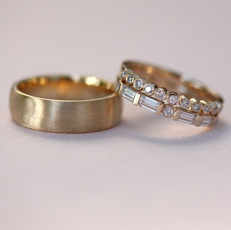 classic couple wedding set