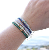 Gemstone stacking bracelets