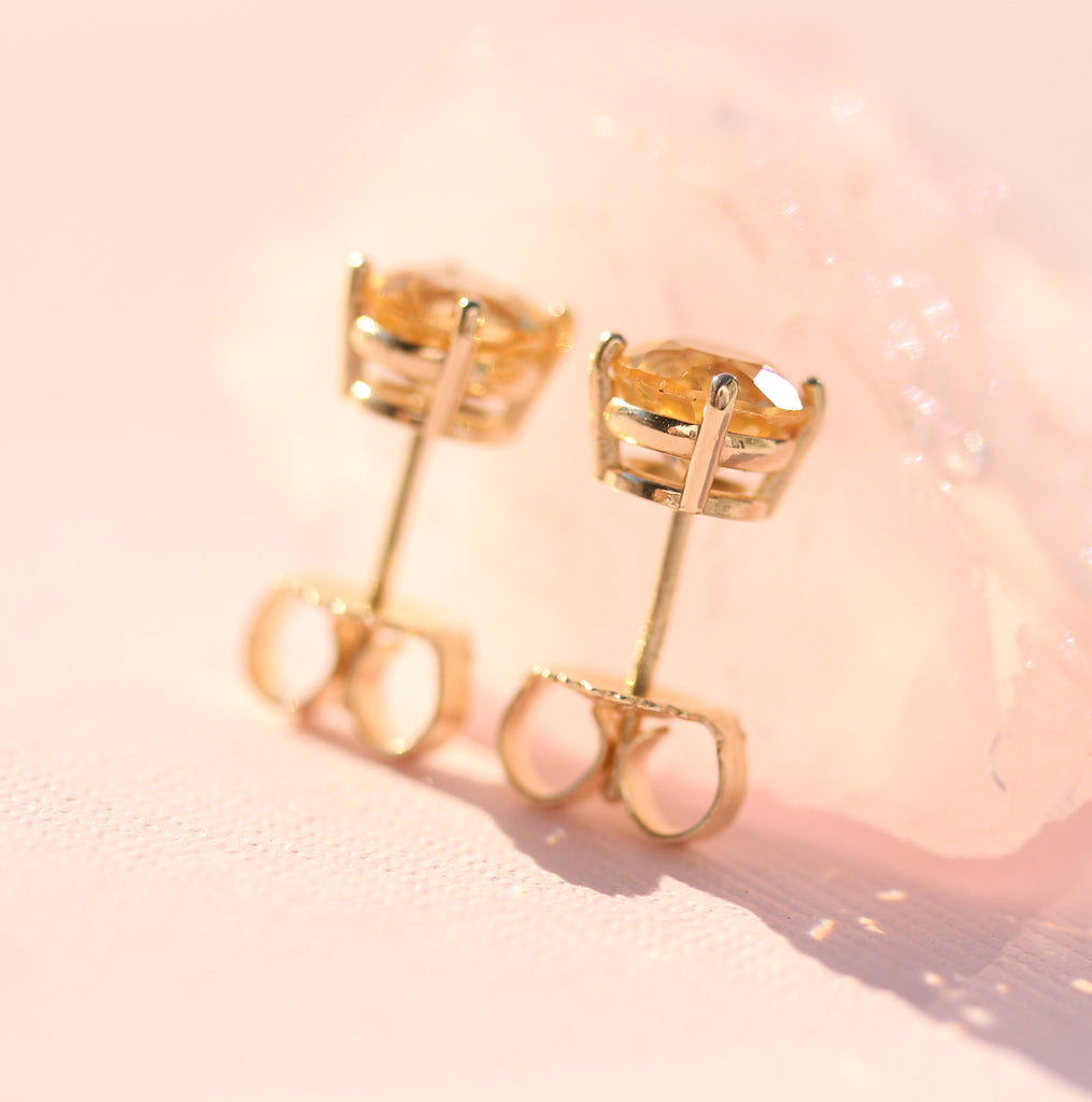 Citrine Studs