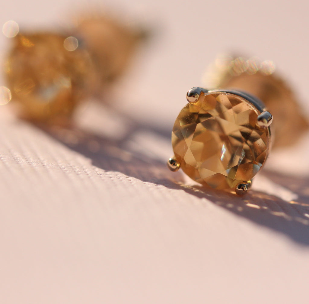 Citrine Studs