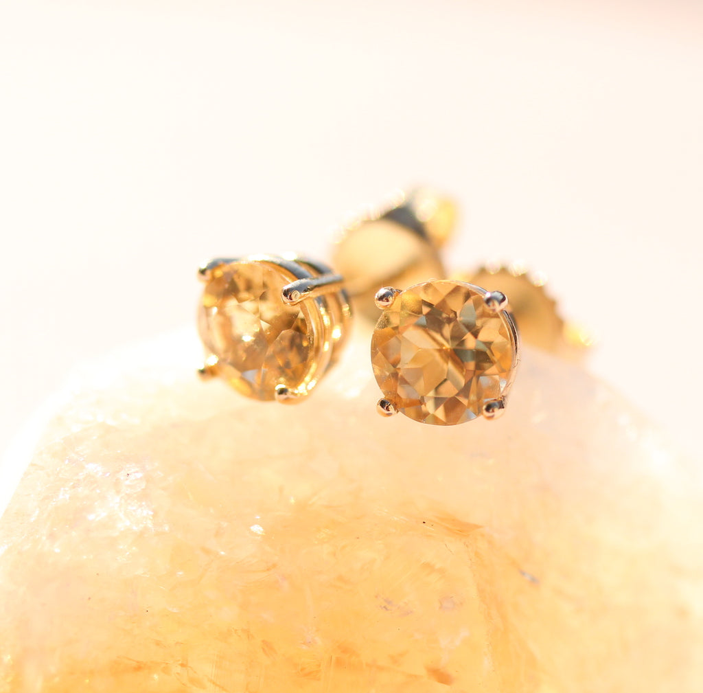 Citrine Studs