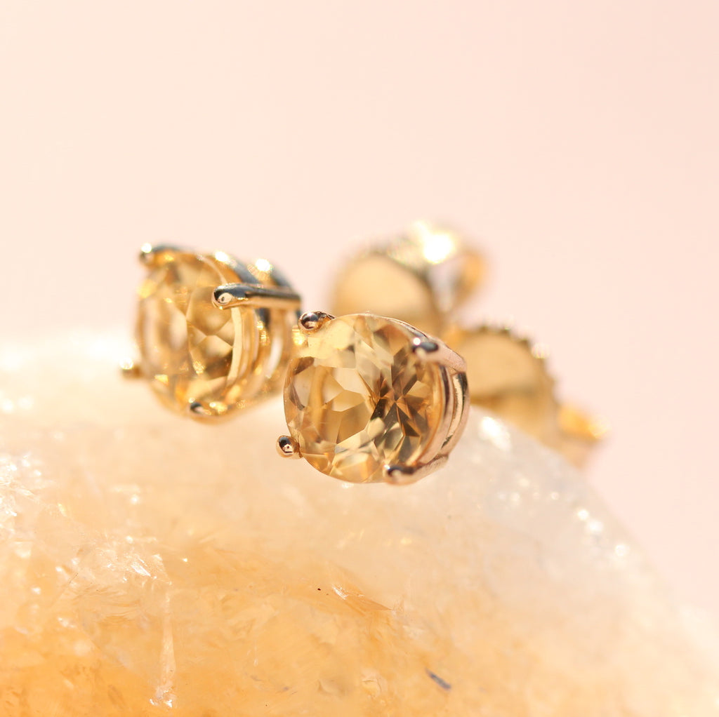 Citrine Studs