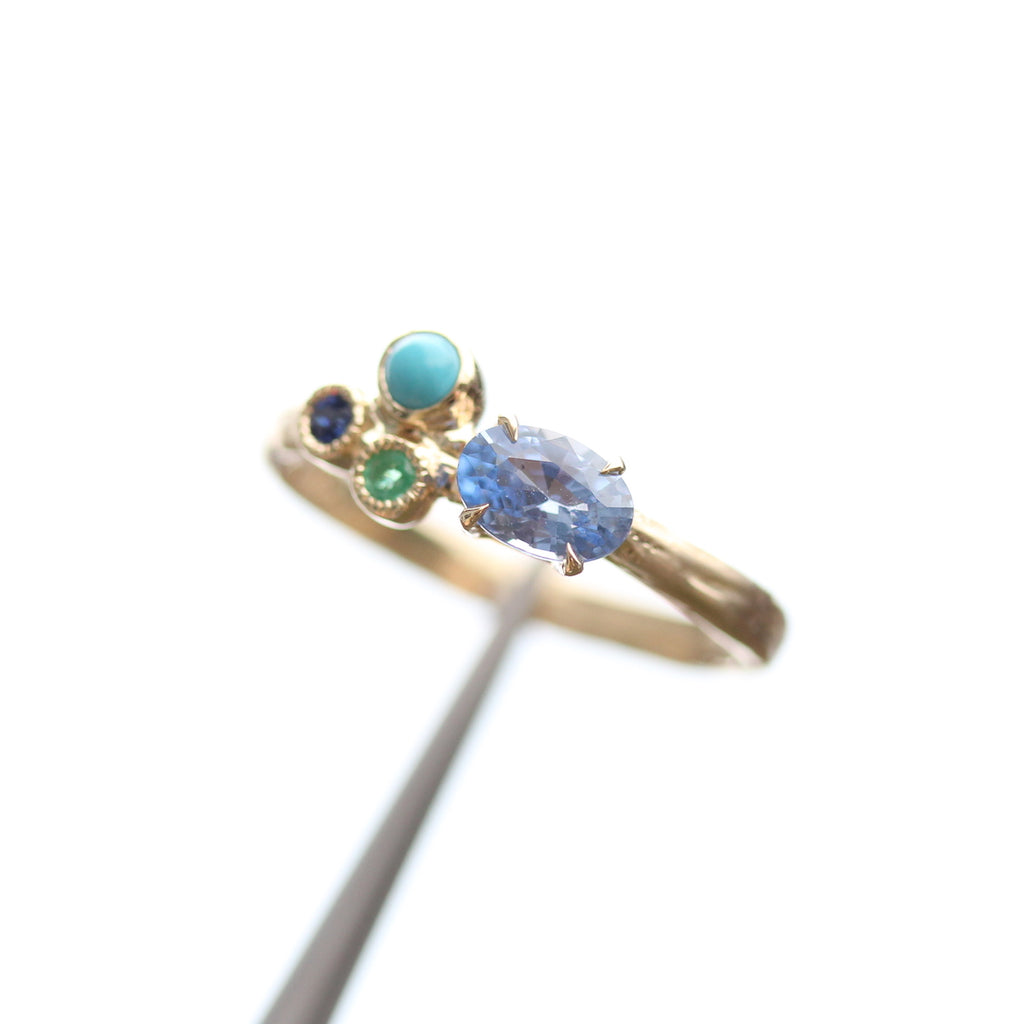 Cluster Gemstone Ring