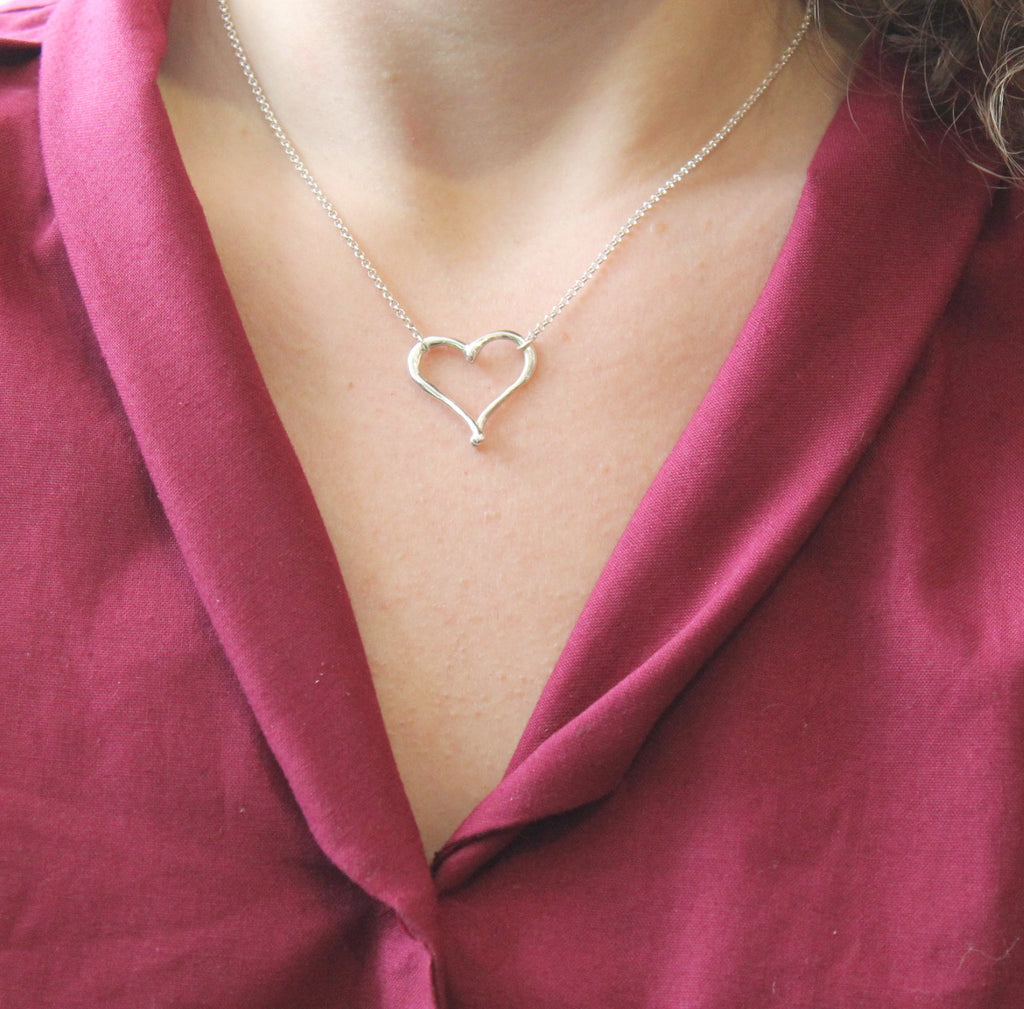 Large heart necklace - Kathryn Rebecca