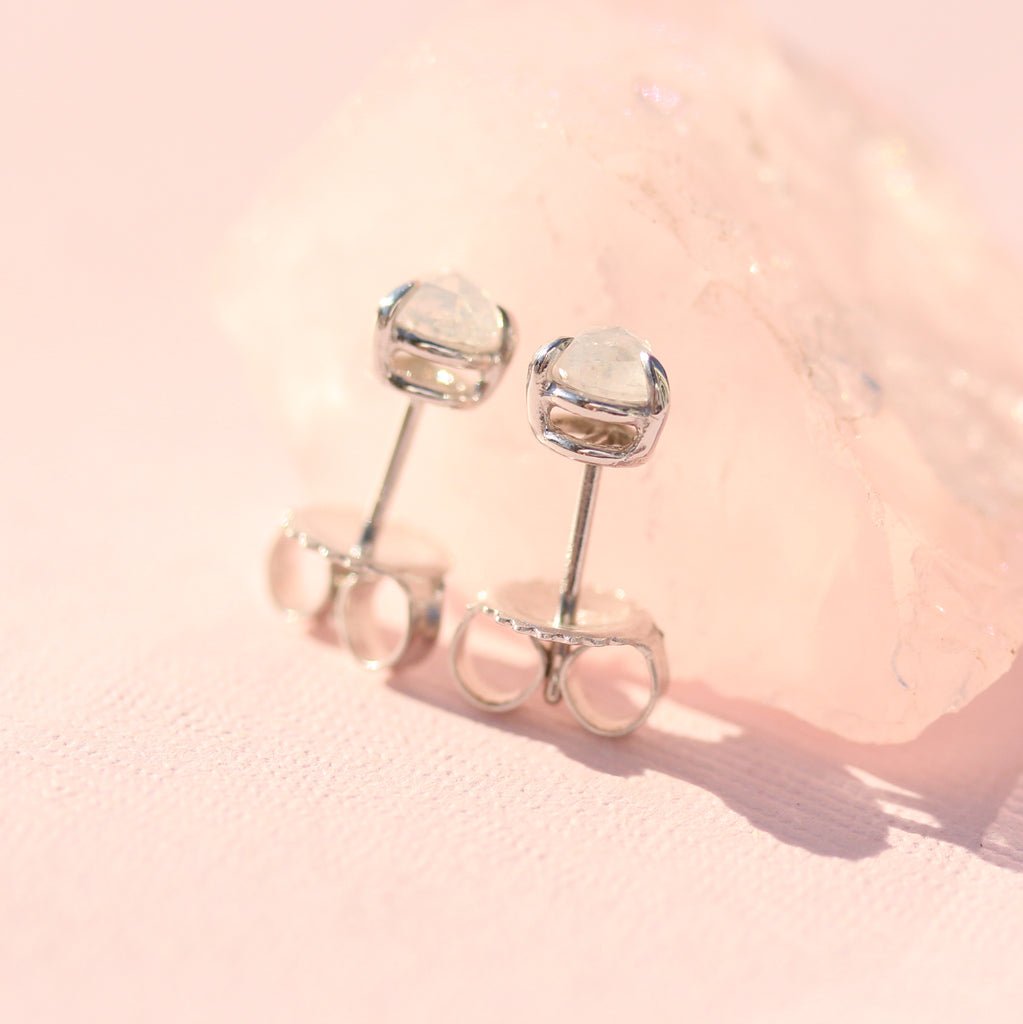 Rosecut diamond studs