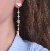 drop gemstone earrings 