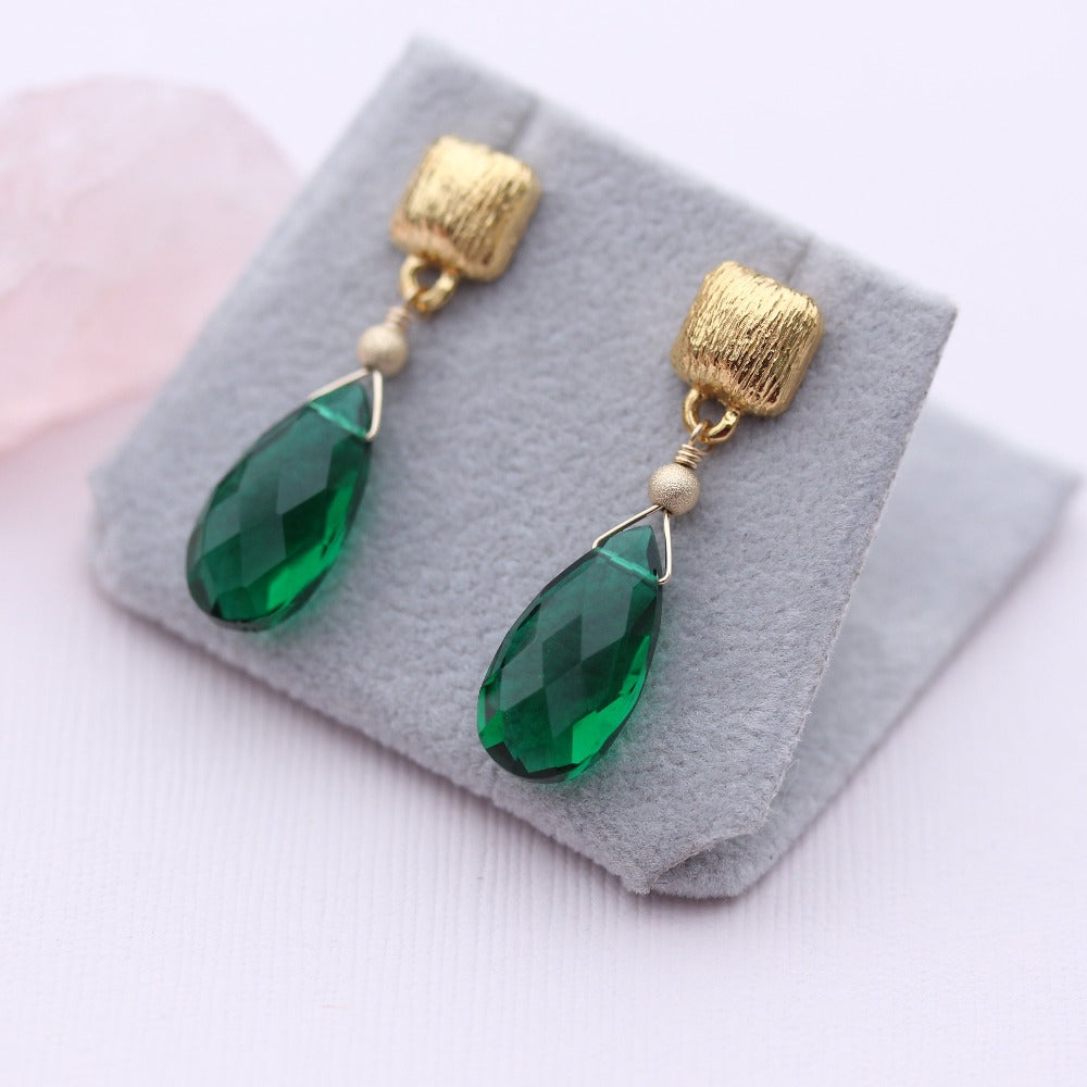 Drop Earring with Gemstone