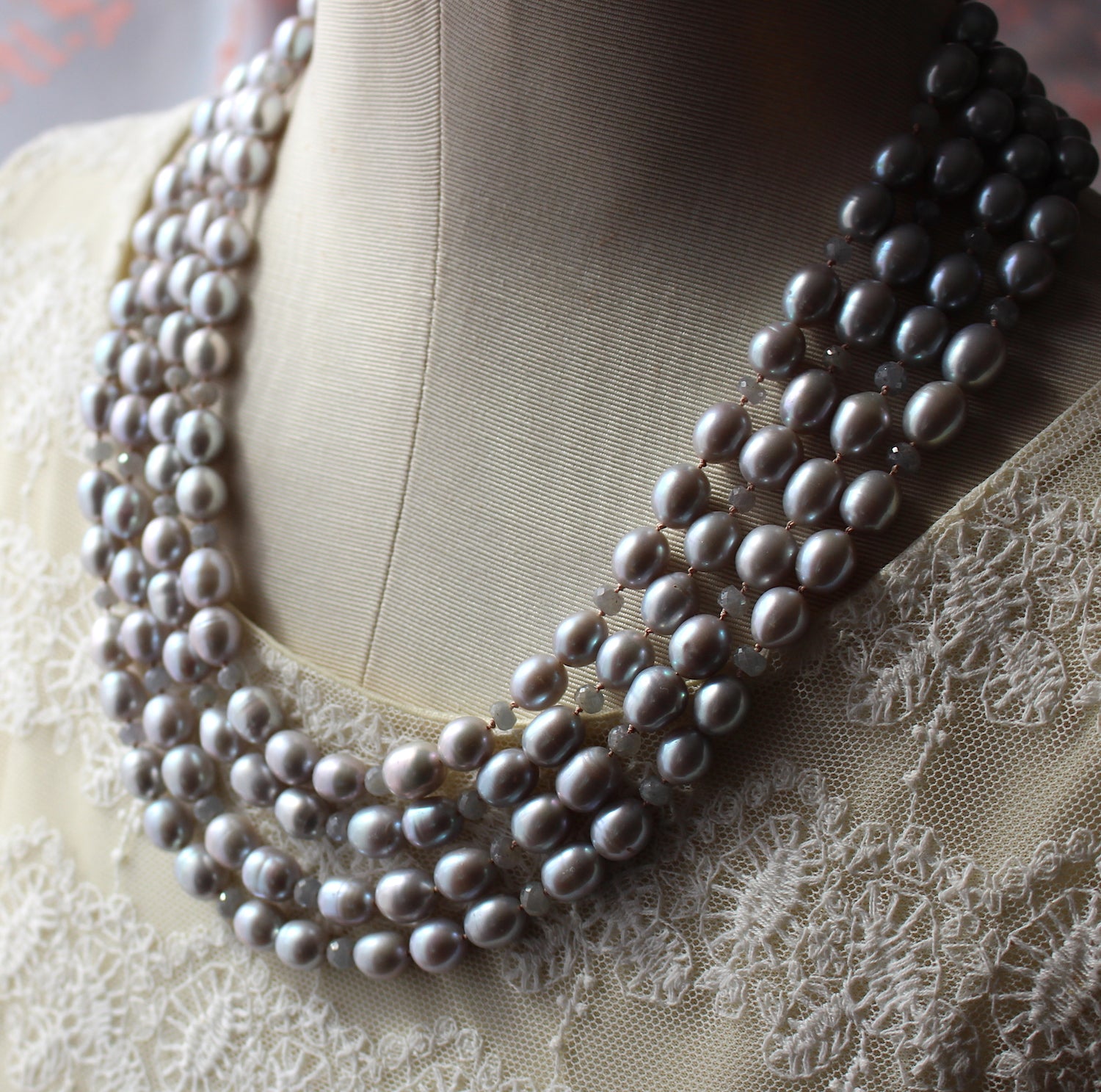 Multi Strand Pearl Necklace