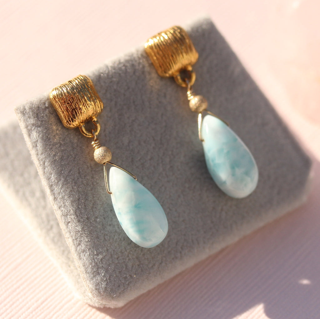 Drop Earring with Gemstone