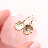 Lily pad earrings