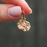 Lily pad earrings
