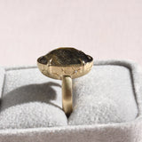Rose cut Onyx Ring