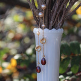 rose drop earrings