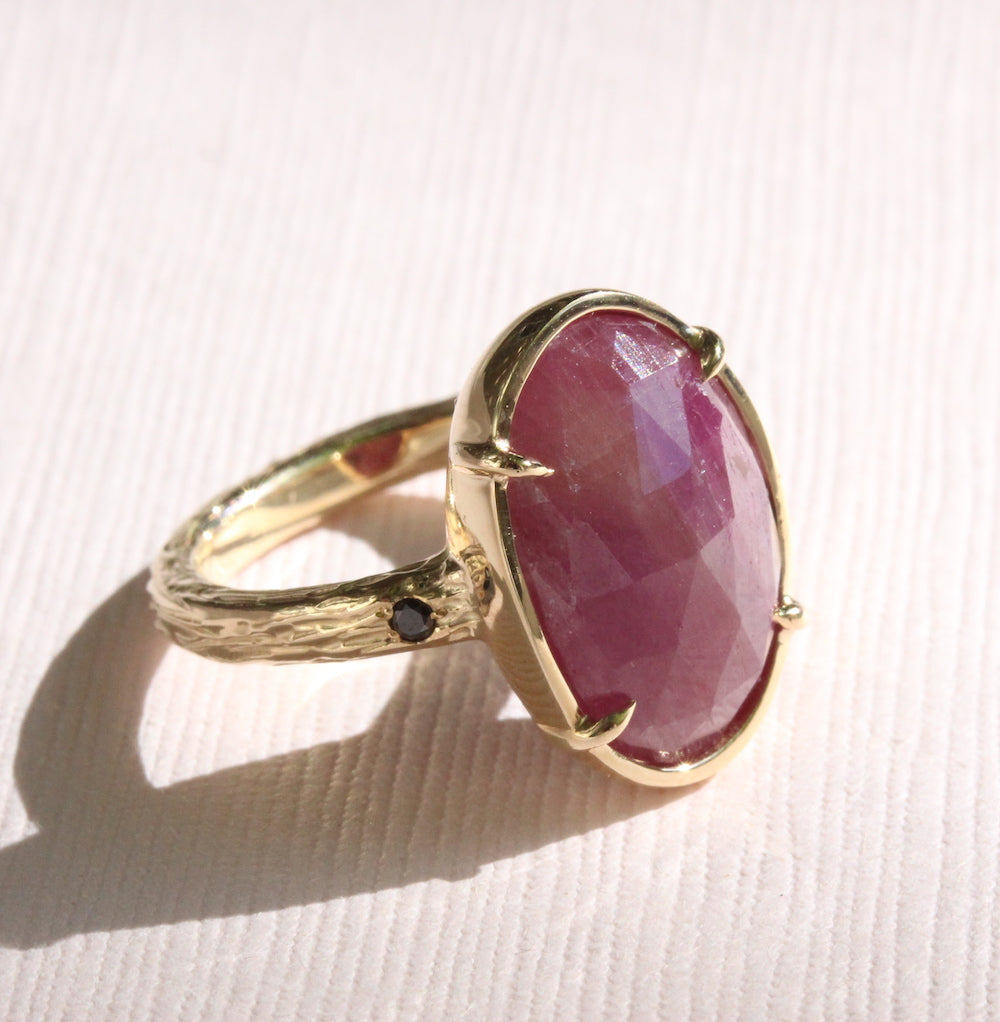 Ruby Rosecut Ring